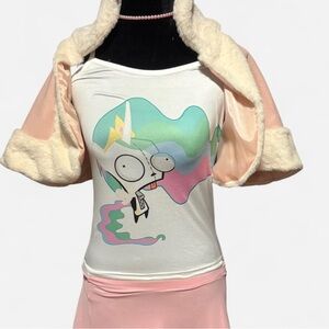 Cute kawaii my little pony princess celestia invade Zim gir tank top